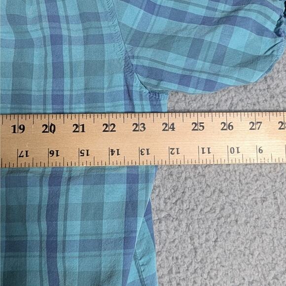 Tommy Bahama Shirt Mens Extra Large Silk Plaid Short Sleeve Button Up Pocket - Picture 6 of 6